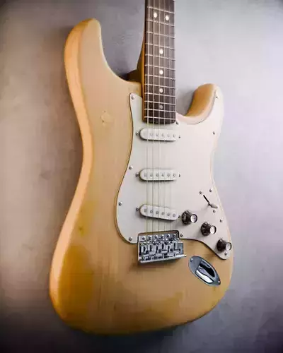 Wooden Fender Stratocaster - Electric guitar