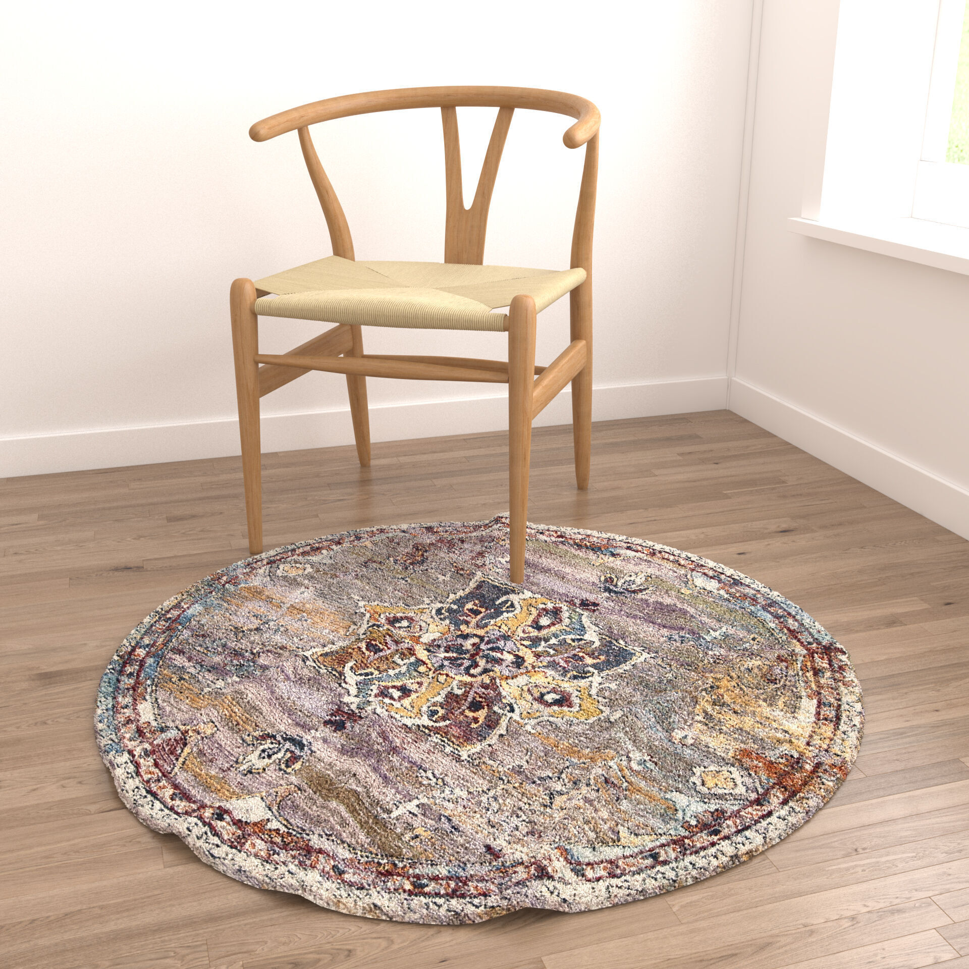 Rugs No 1025 Low-poly 3D model_4
