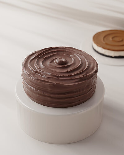 Realistic Matilda Chocolate Cake 3D model