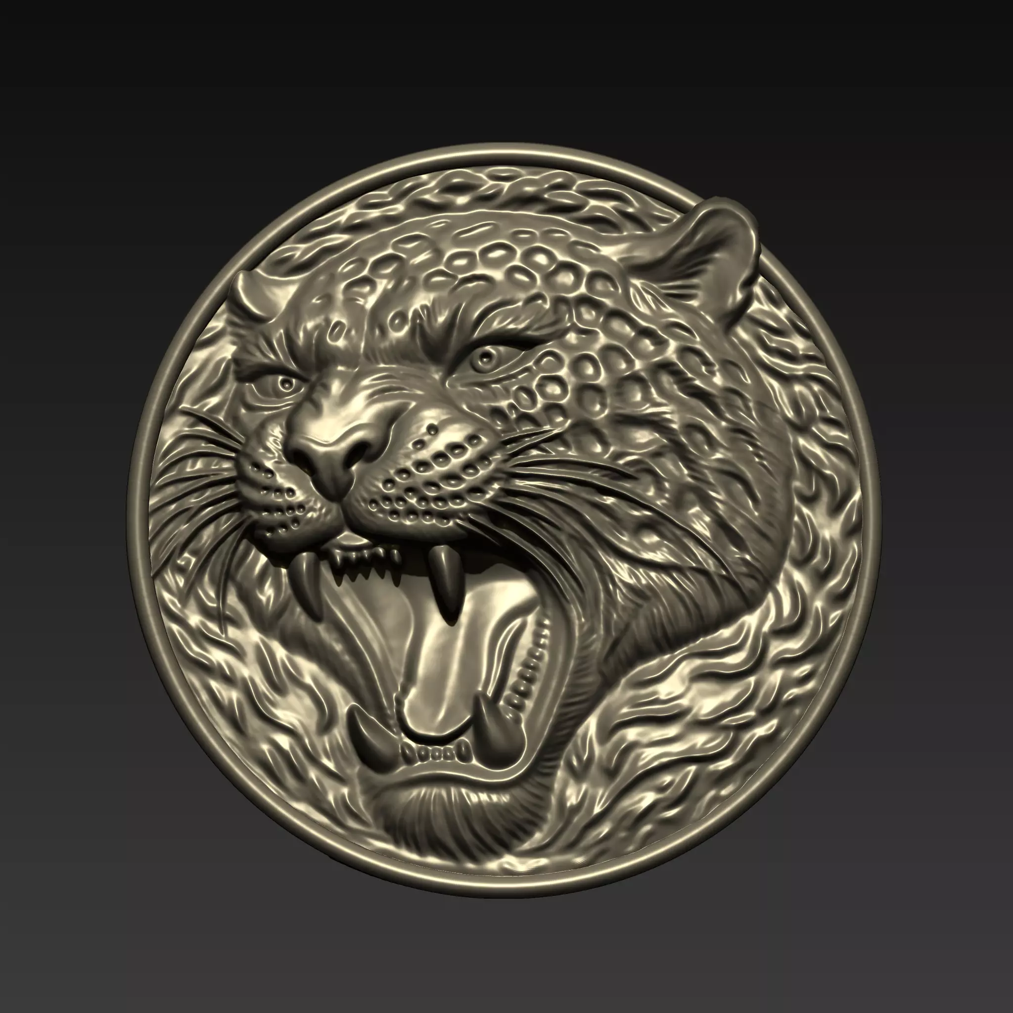 Leopard Pendant A19 3D print model