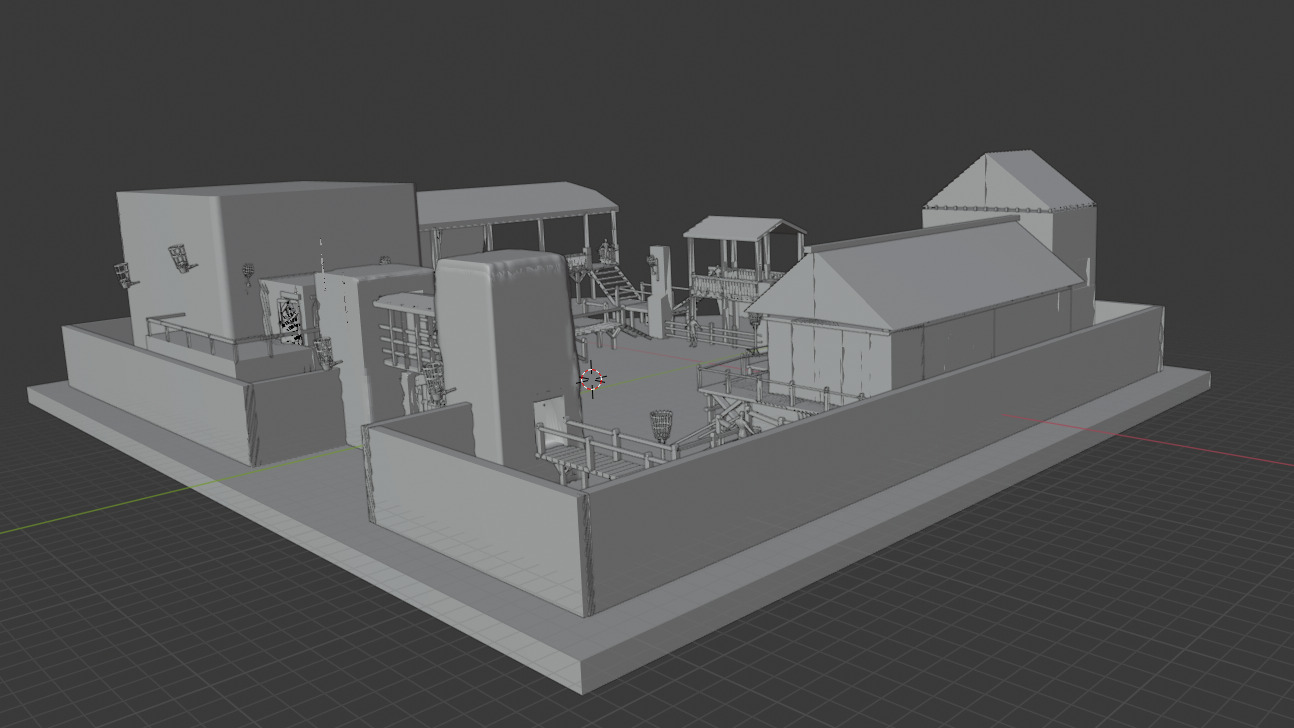 GAME OF THRONES ASSETS OF CASTLE BLACK 3D model_2