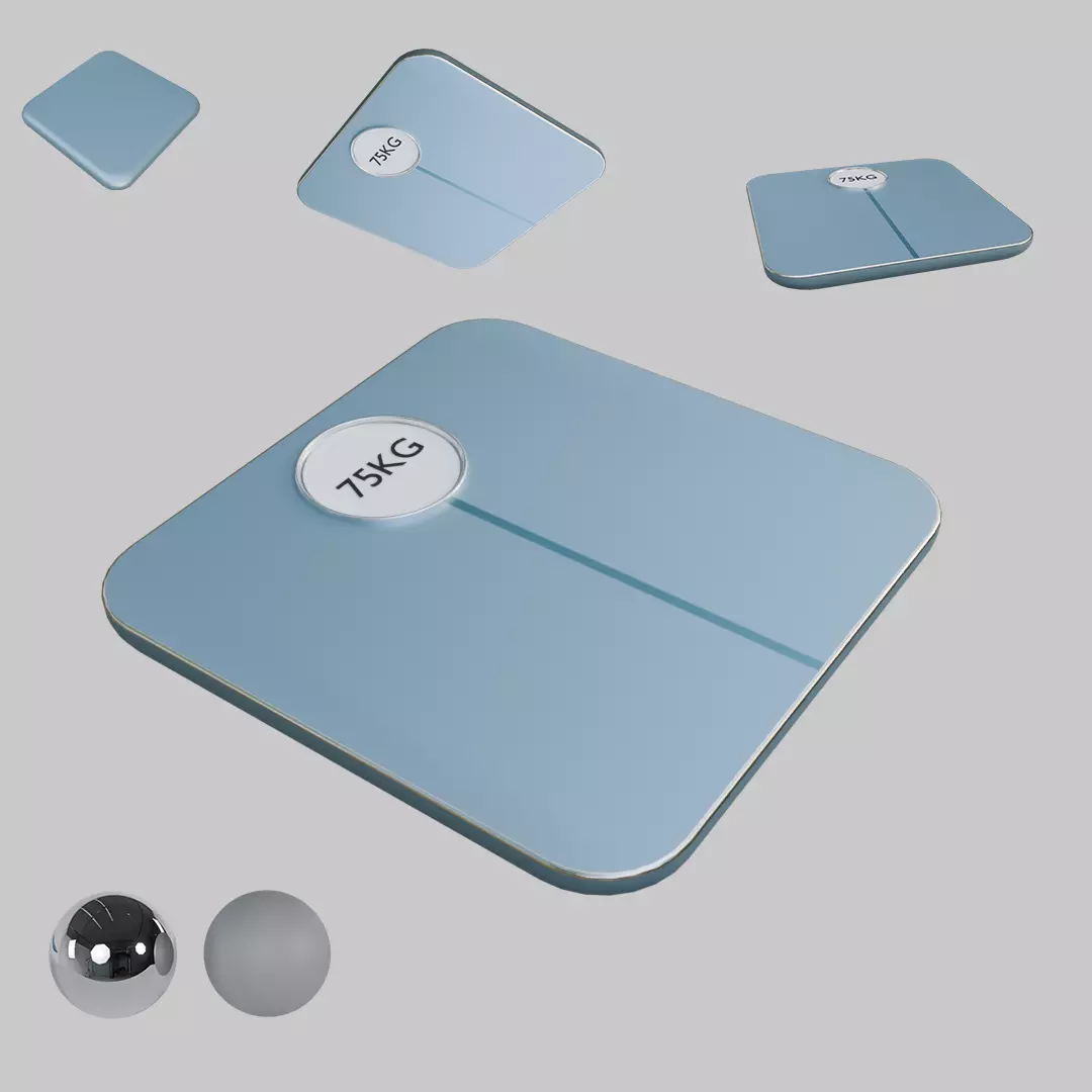 Digital Scale Free low-poly 3D model