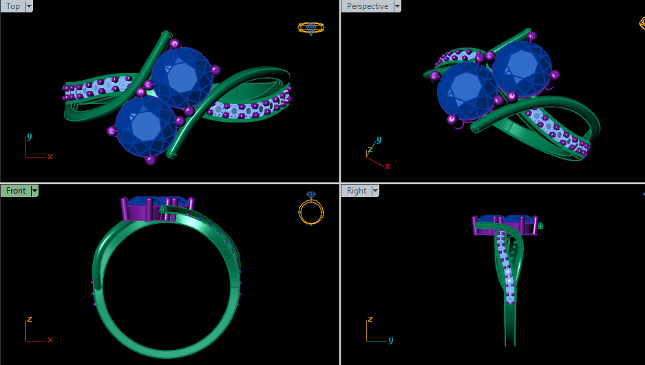 Women Princes Solitaire Wedding Engagement Ring 3D print model 3D print model_10