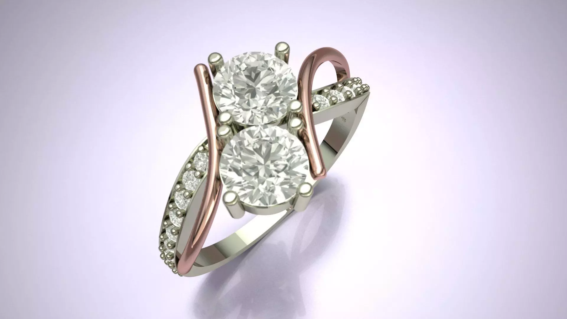 Women Princes Solitaire Wedding Engagement Ring 3D print model 3D print model_0