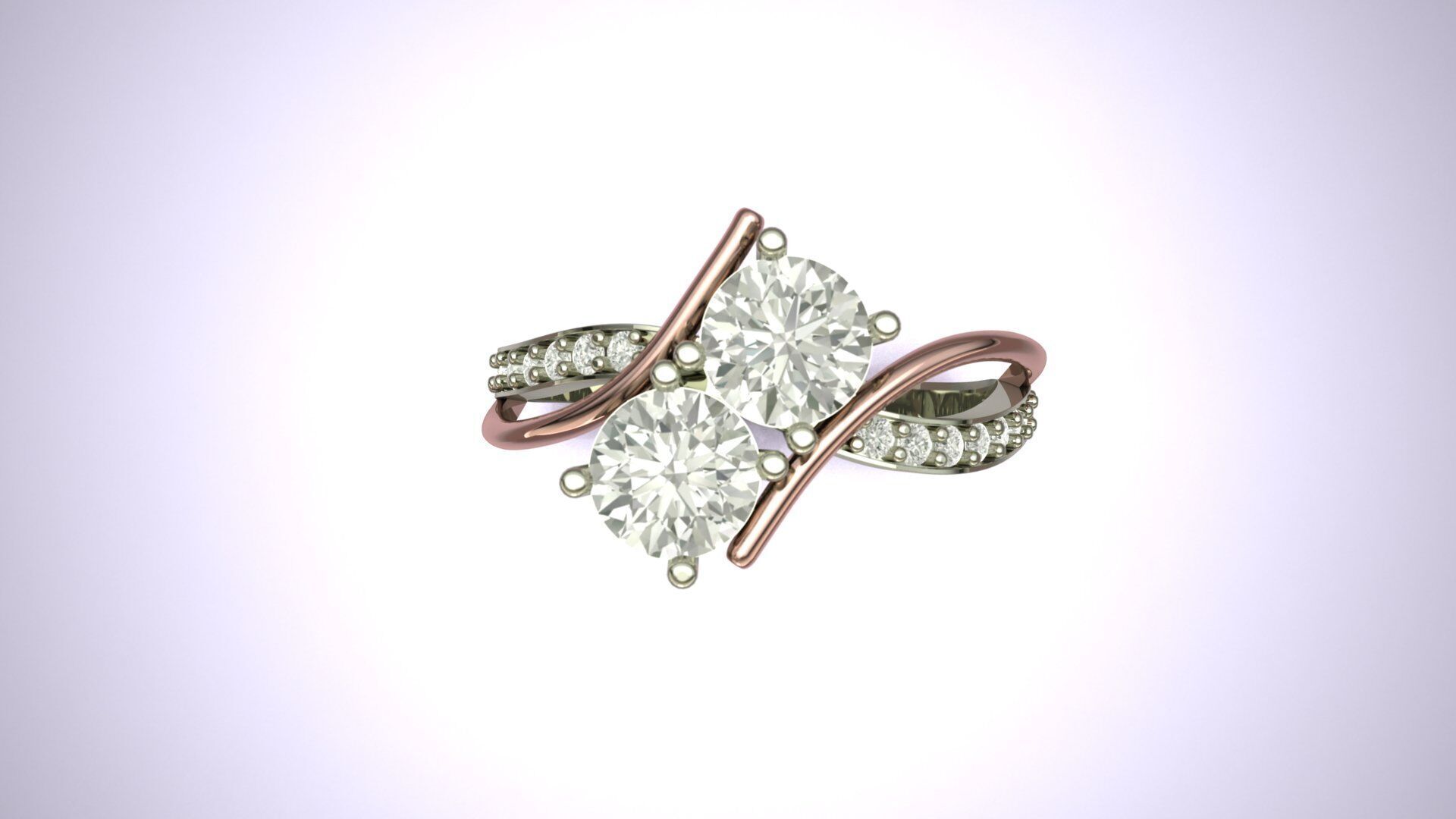 Women Princes Solitaire Wedding Engagement Ring 3D print model 3D print model_3