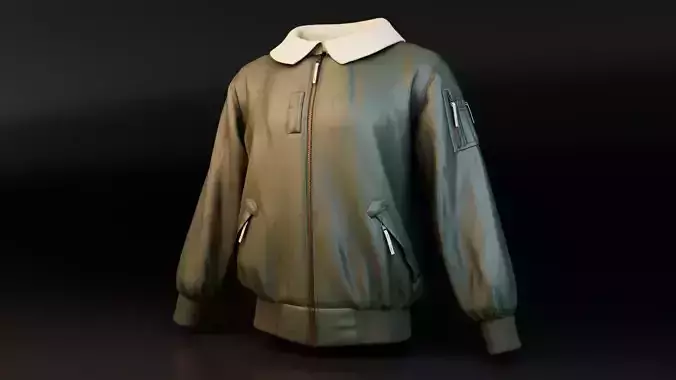 Woolen Collar Jacket