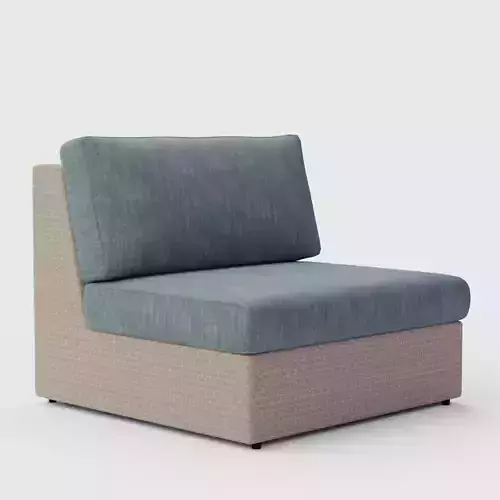 Belvedere Modular Armless Chair Slipcover Premium Performance