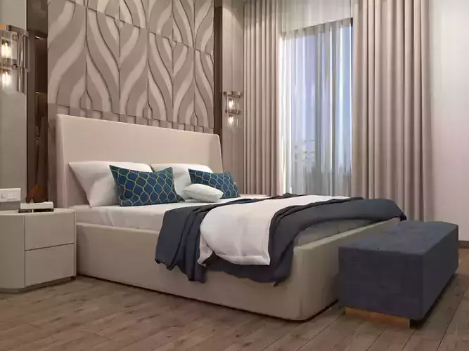 Master Bedroom Interior Scene