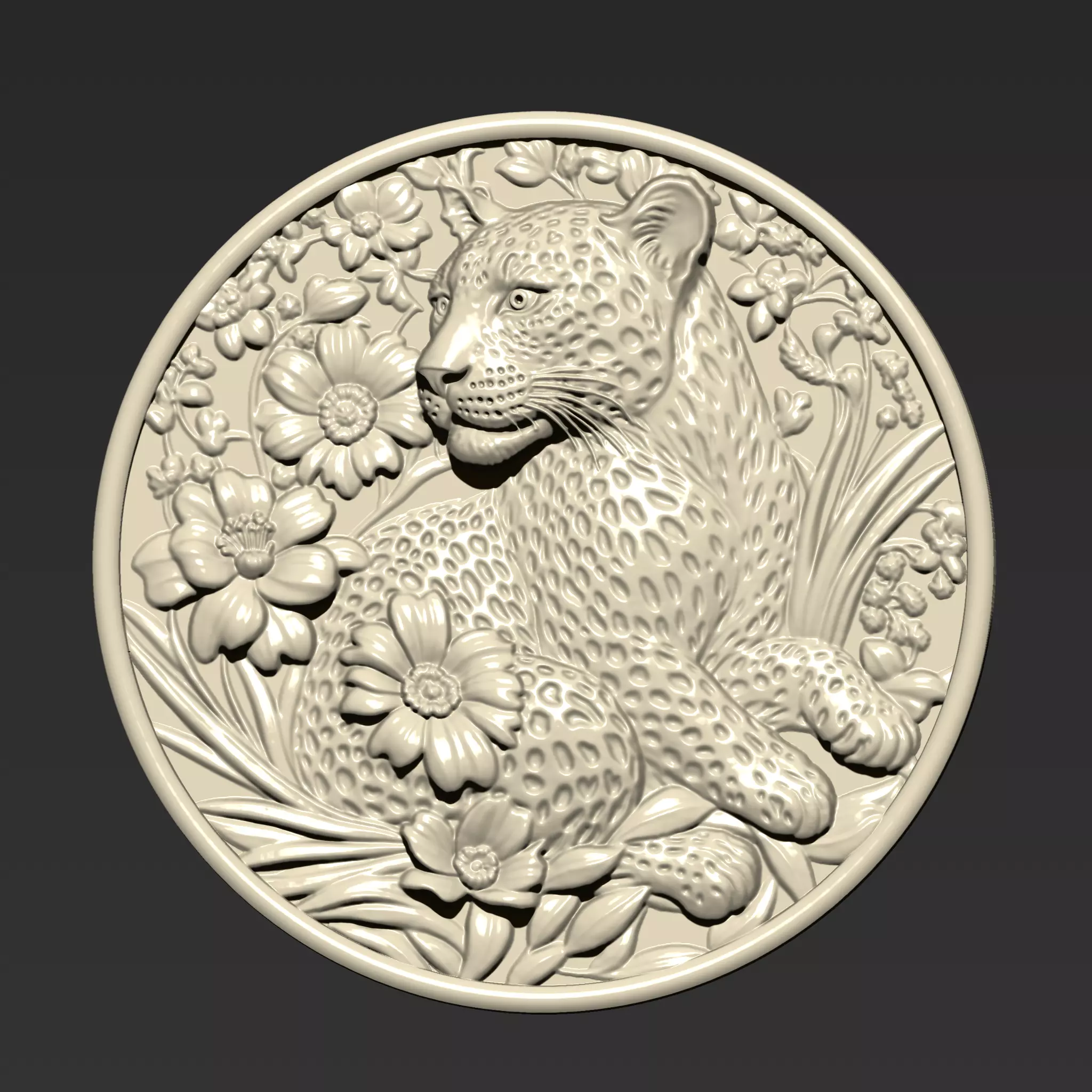 Leopard Pendant A16 3D print model