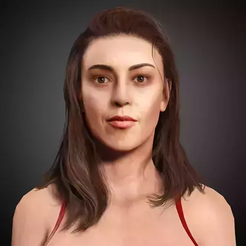 Aubrey Plaza Character Low-poly 3D model