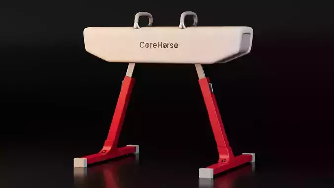 Competition Pommel Horse Low-poly 3D model