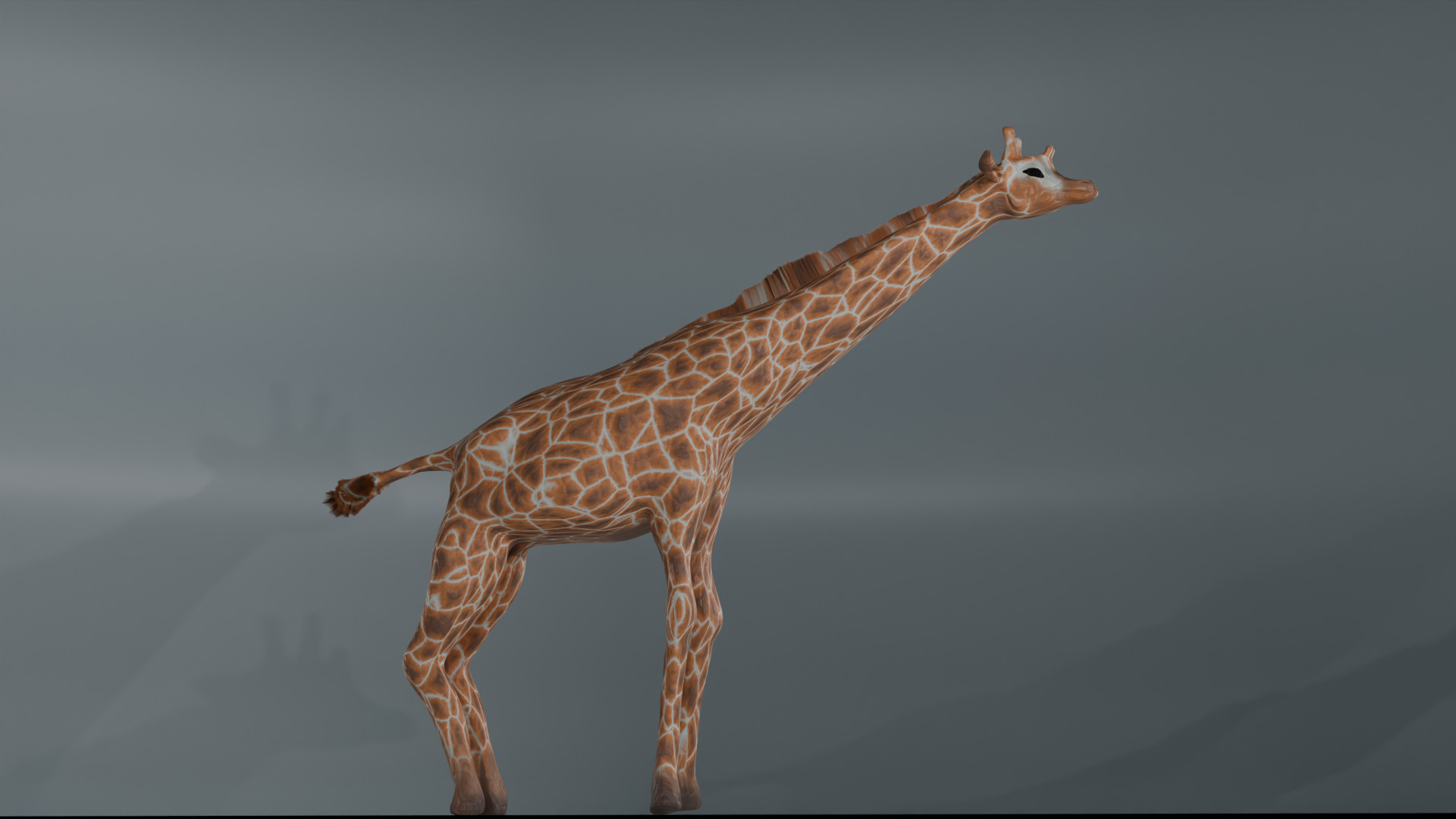 Giraffe Low-poly 3D model_3