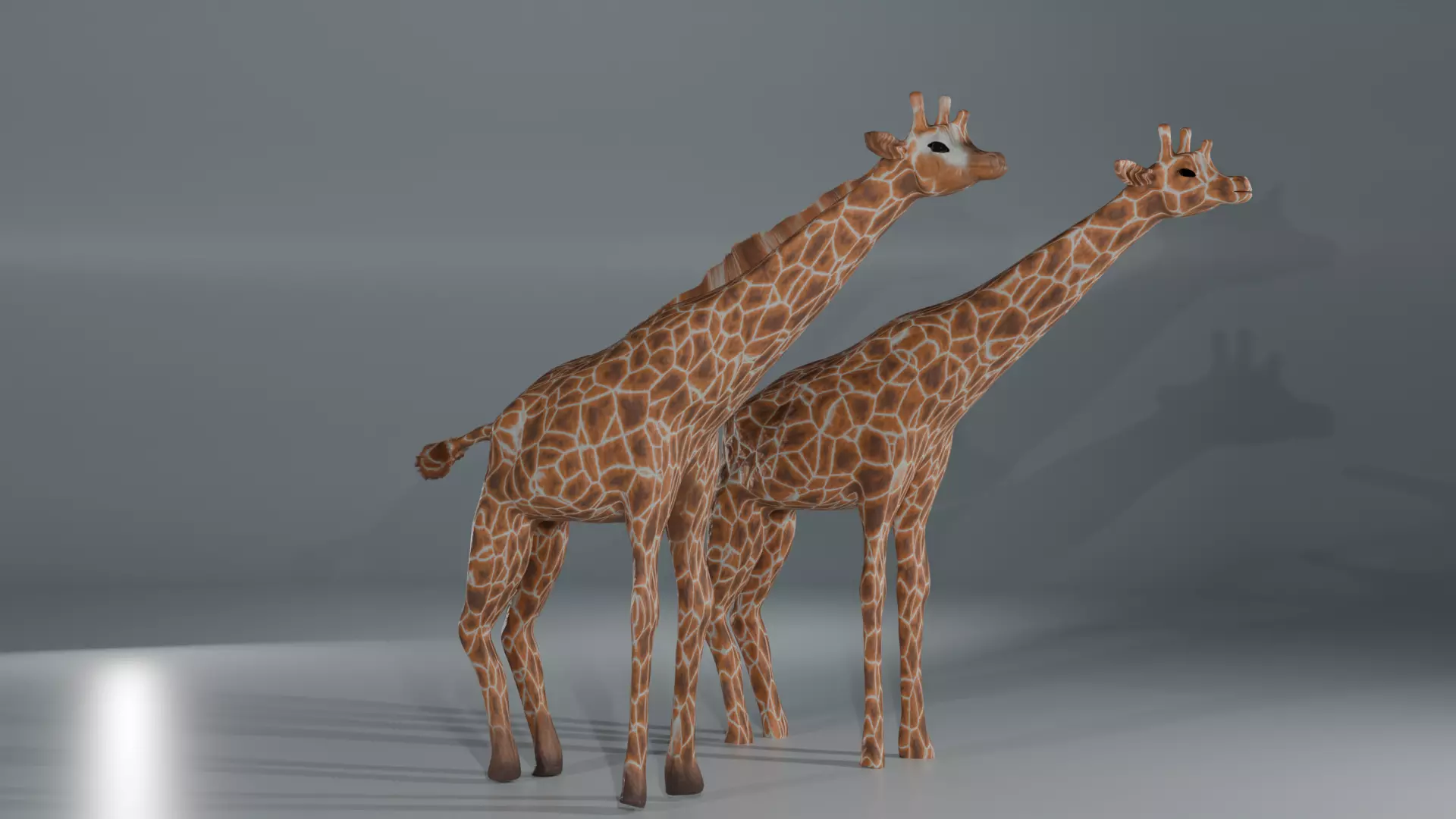 Giraffe Low-poly 3D model_0