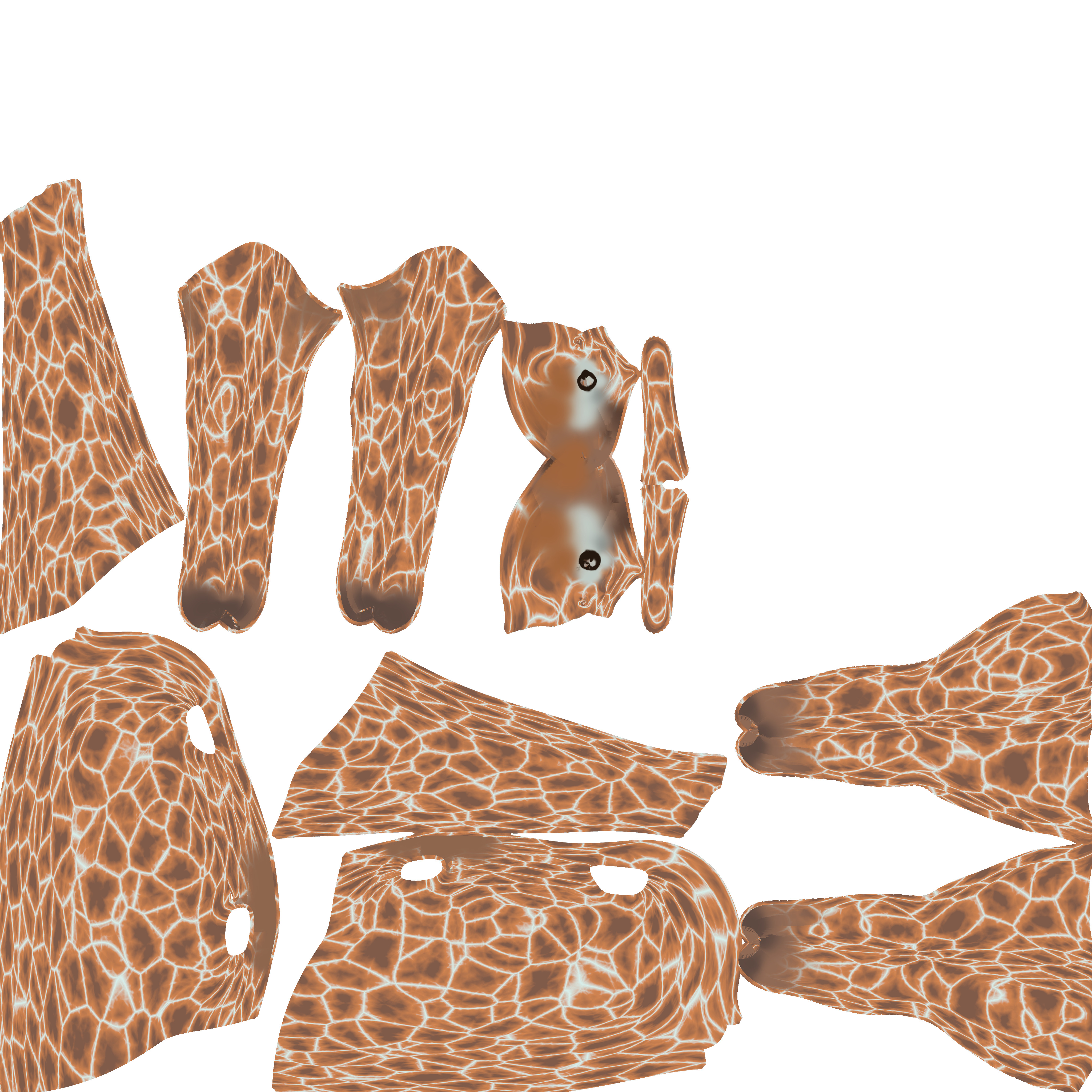 Giraffe Low-poly 3D model_4