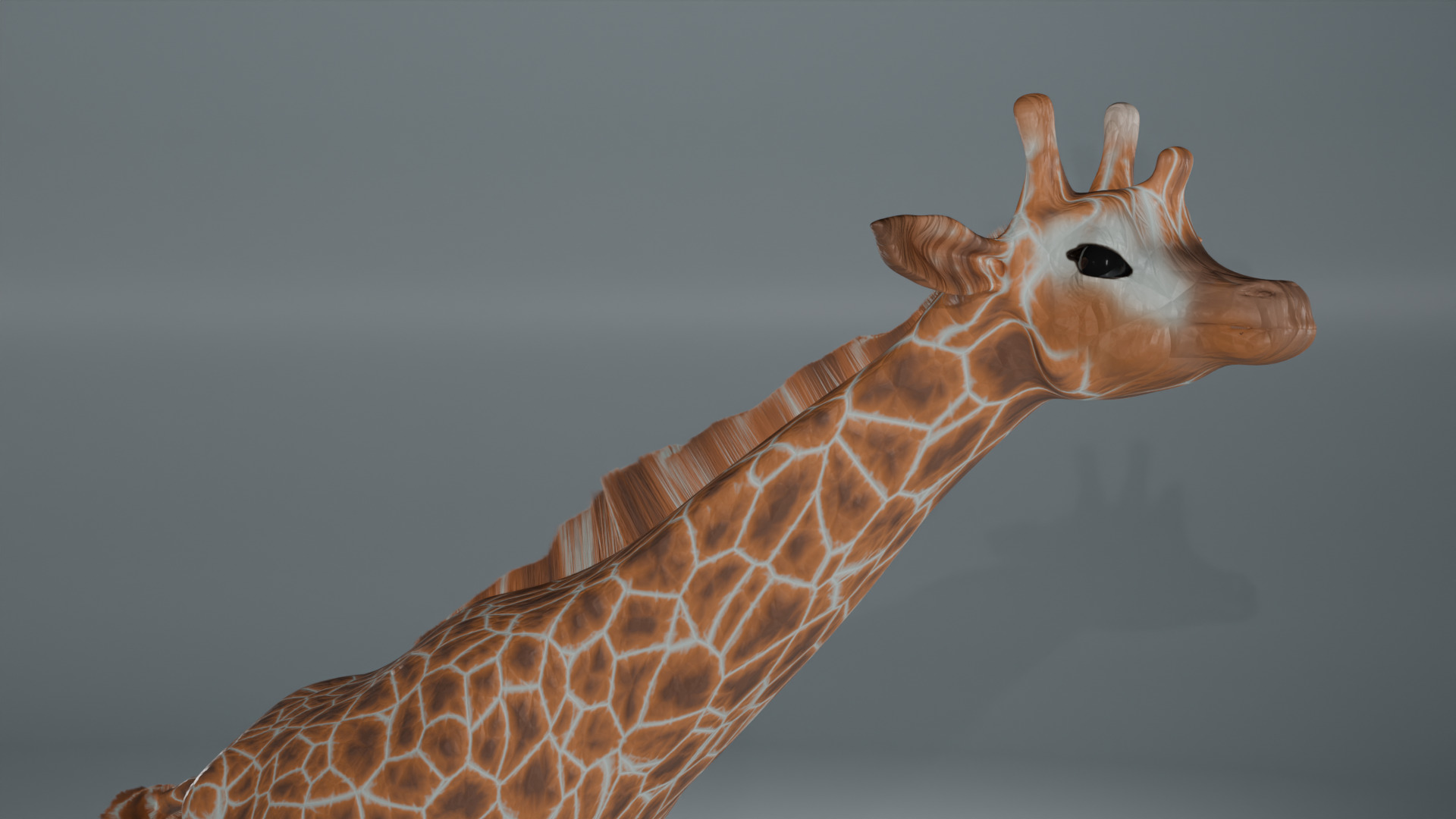 Giraffe Low-poly 3D model_2