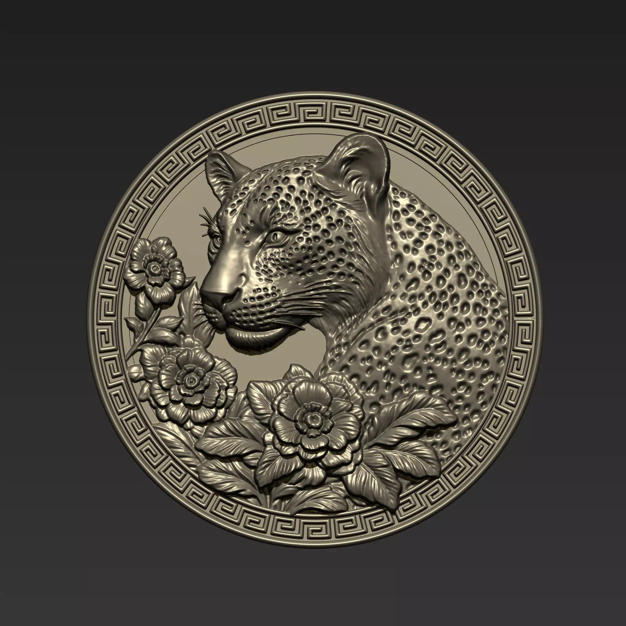Leopard Pendant A21 3D print model