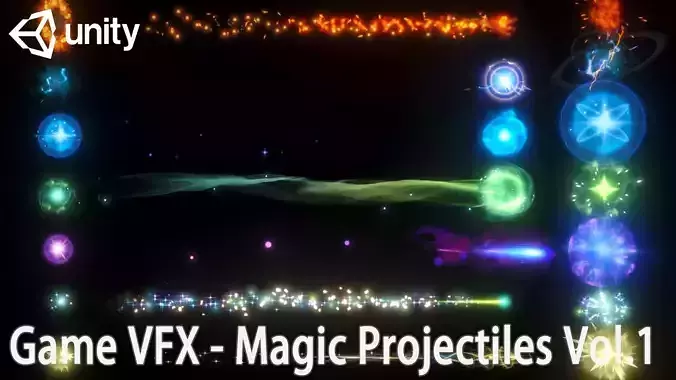 Unity Game VFX - Magic Projectiles Vol 1