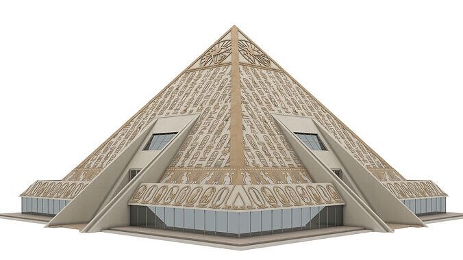 Futuristic Egyptian Pyramids - 001 3D model