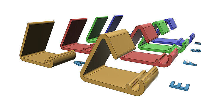 Phone holder stand simple easy print 3D print model