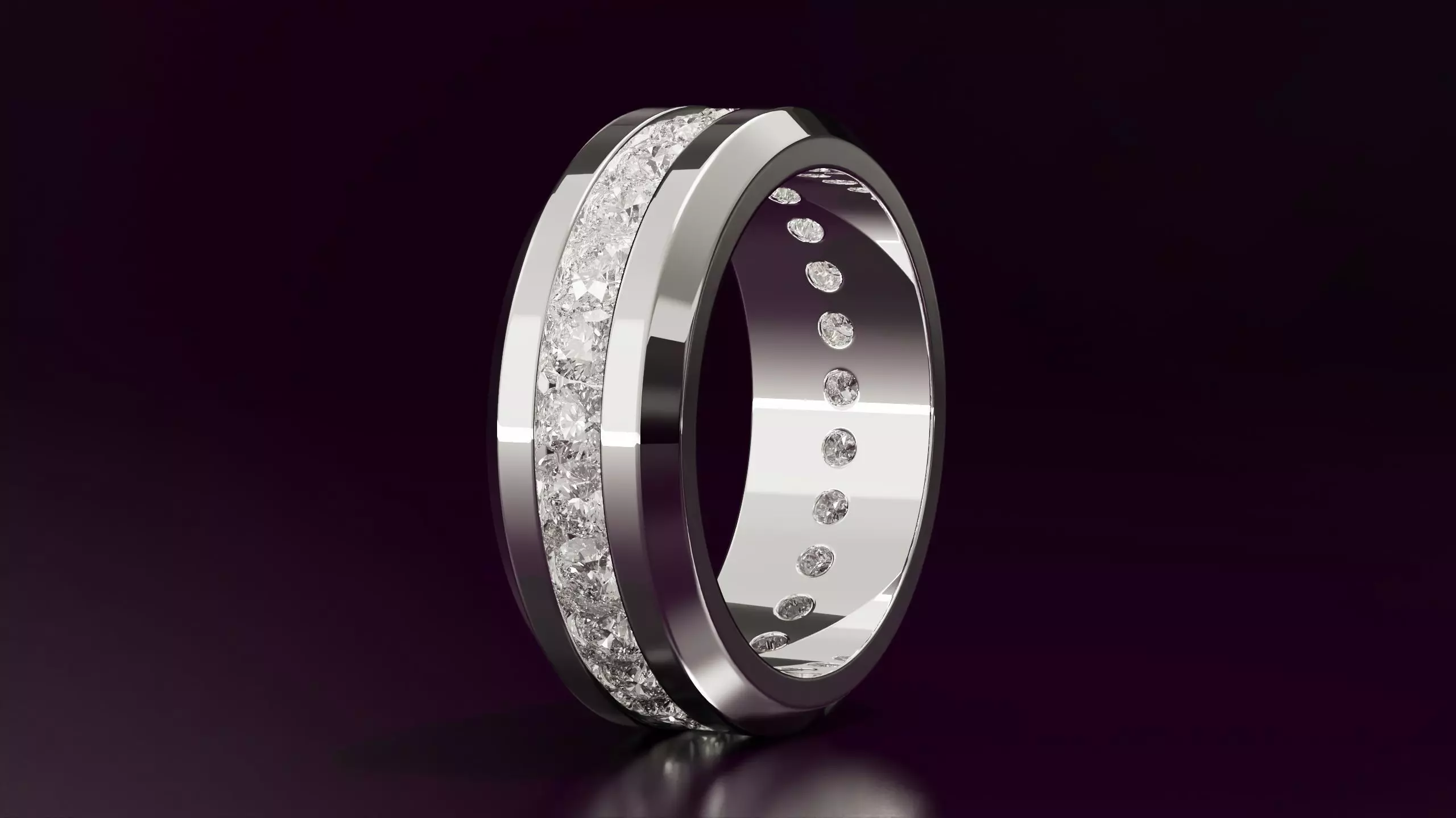 round cut eternity ring N15 54EU size Free 3D print model