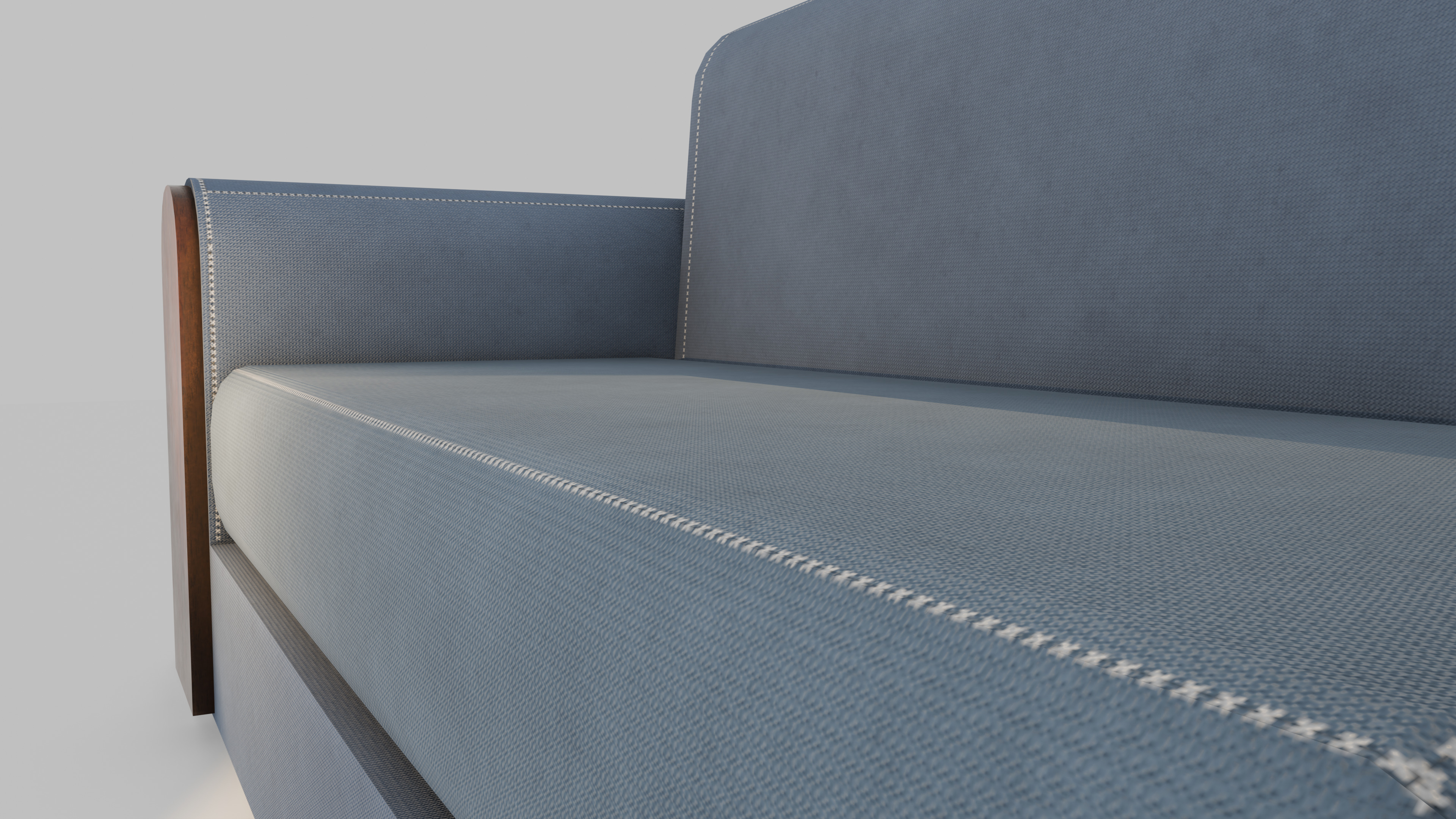 Low Poly Sofa 3D Model Low-poly 3D model_3