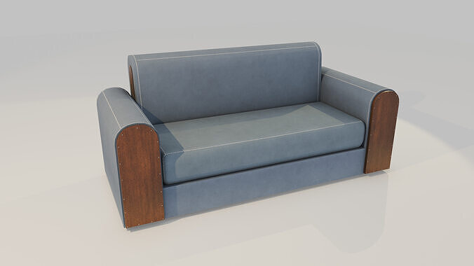 Low Poly Sofa 3D Model Low-poly 3D model