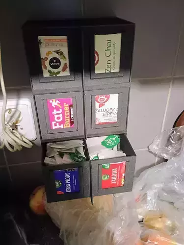 Tea box tea organizer print without support