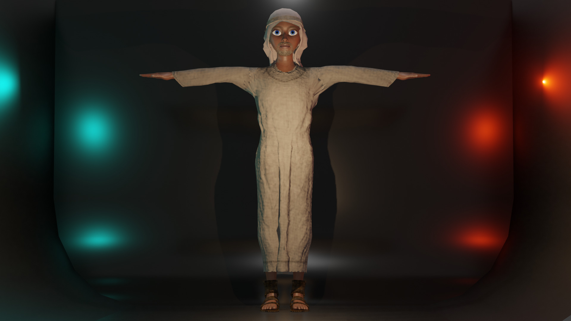 HOMME MUSULMAN EGYPTE 3D model_1