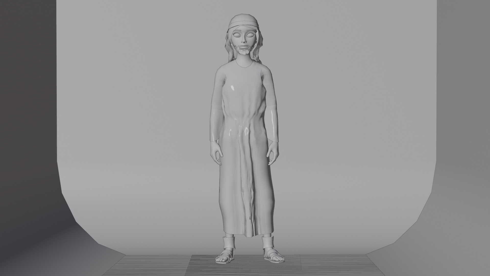 HOMME MUSULMAN EGYPTE 3D model_17