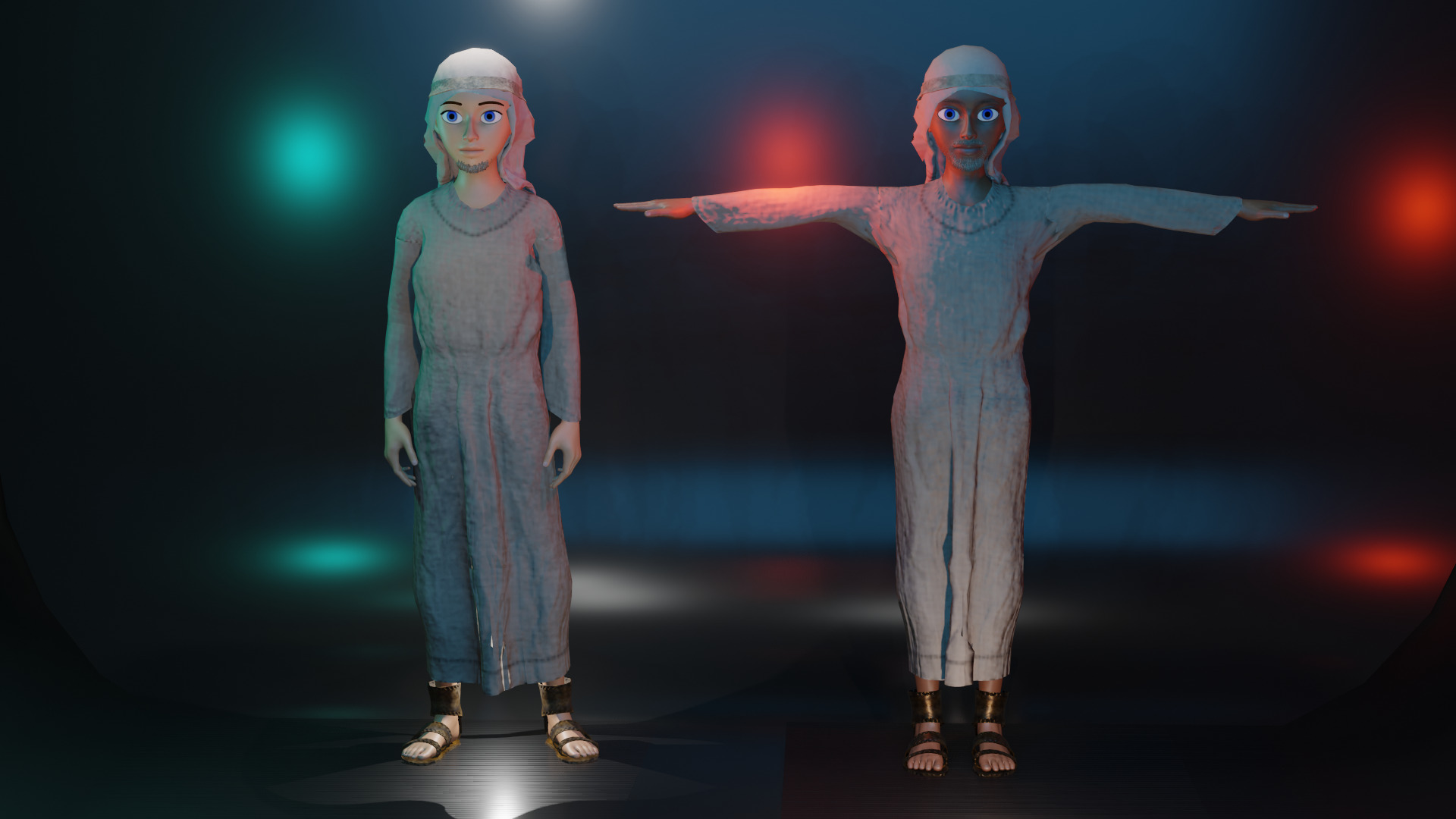 HOMME MUSULMAN EGYPTE 3D model_8