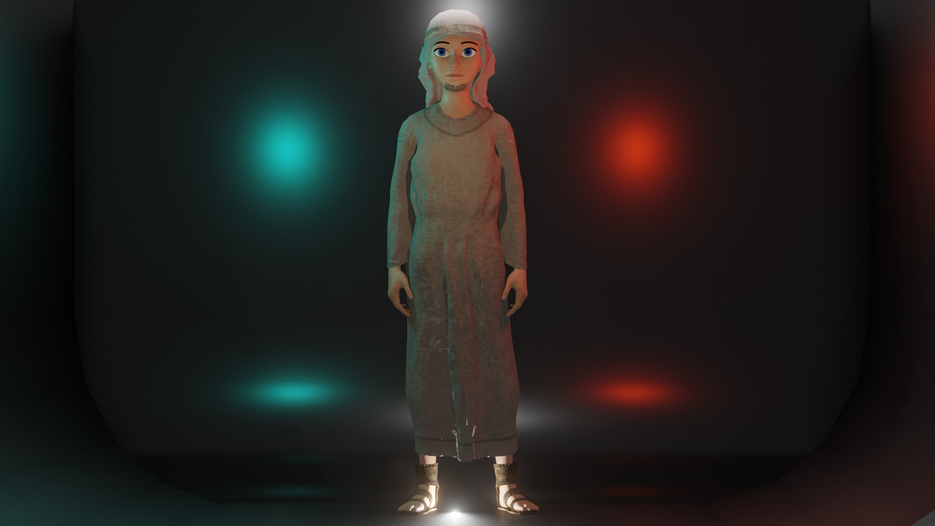 HOMME MUSULMAN EGYPTE 3D model_11