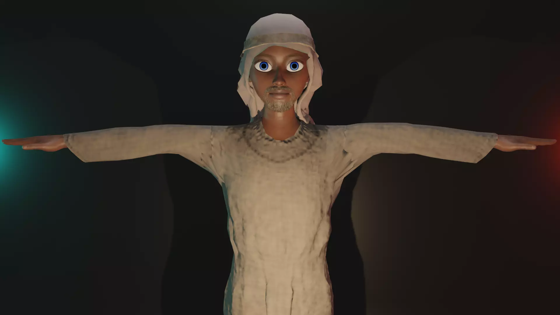 HOMME MUSULMAN EGYPTE 3D model_0