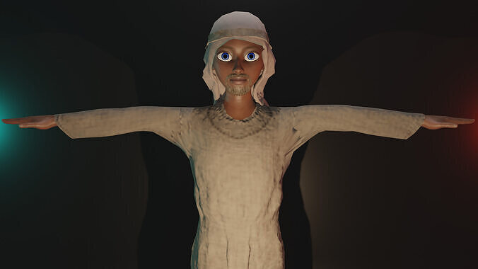 HOMME MUSULMAN EGYPTE 3D model
