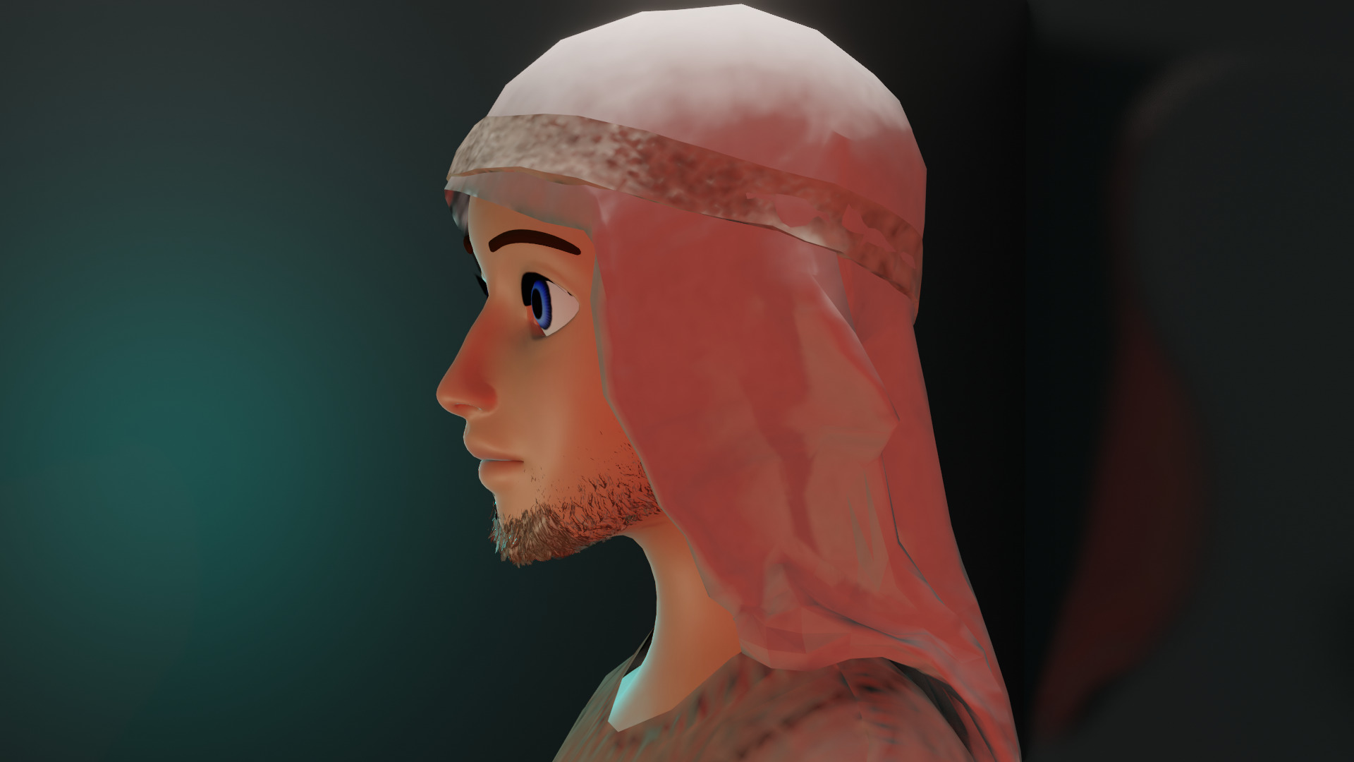 HOMME MUSULMAN EGYPTE 3D model_15