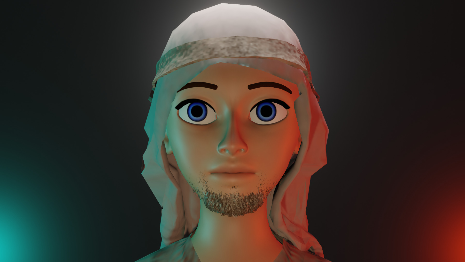 HOMME MUSULMAN EGYPTE 3D model_9
