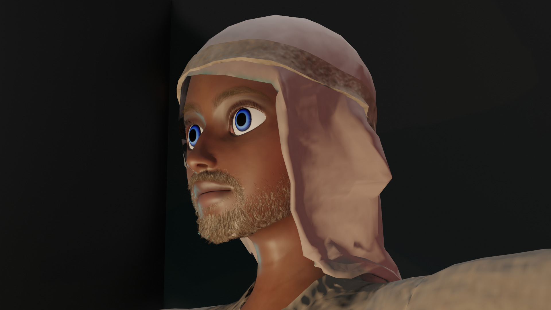 HOMME MUSULMAN EGYPTE 3D model_2