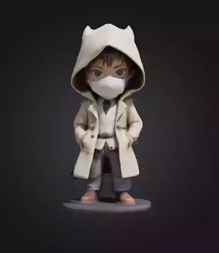 Little 3D boy Masked 