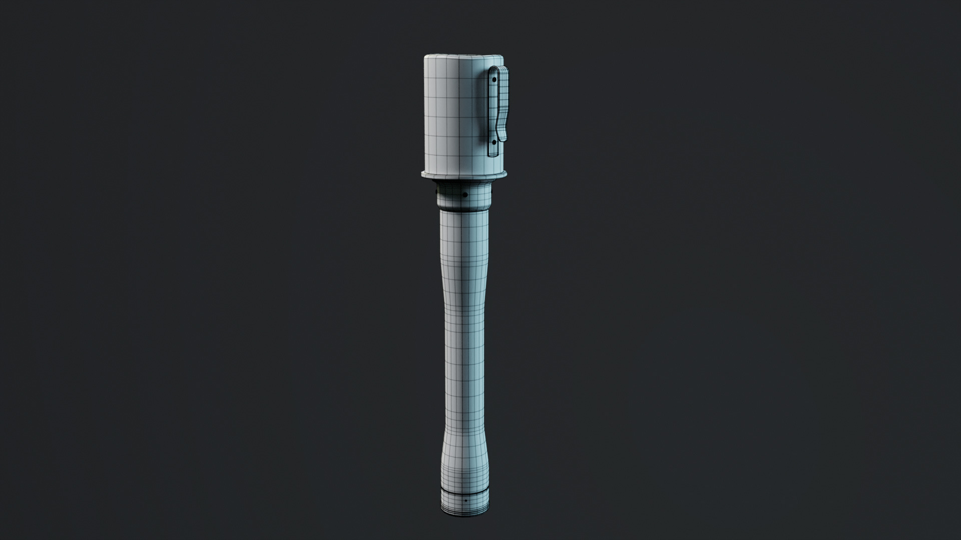 WW2 Stick Grenade Low-poly 3D model_14