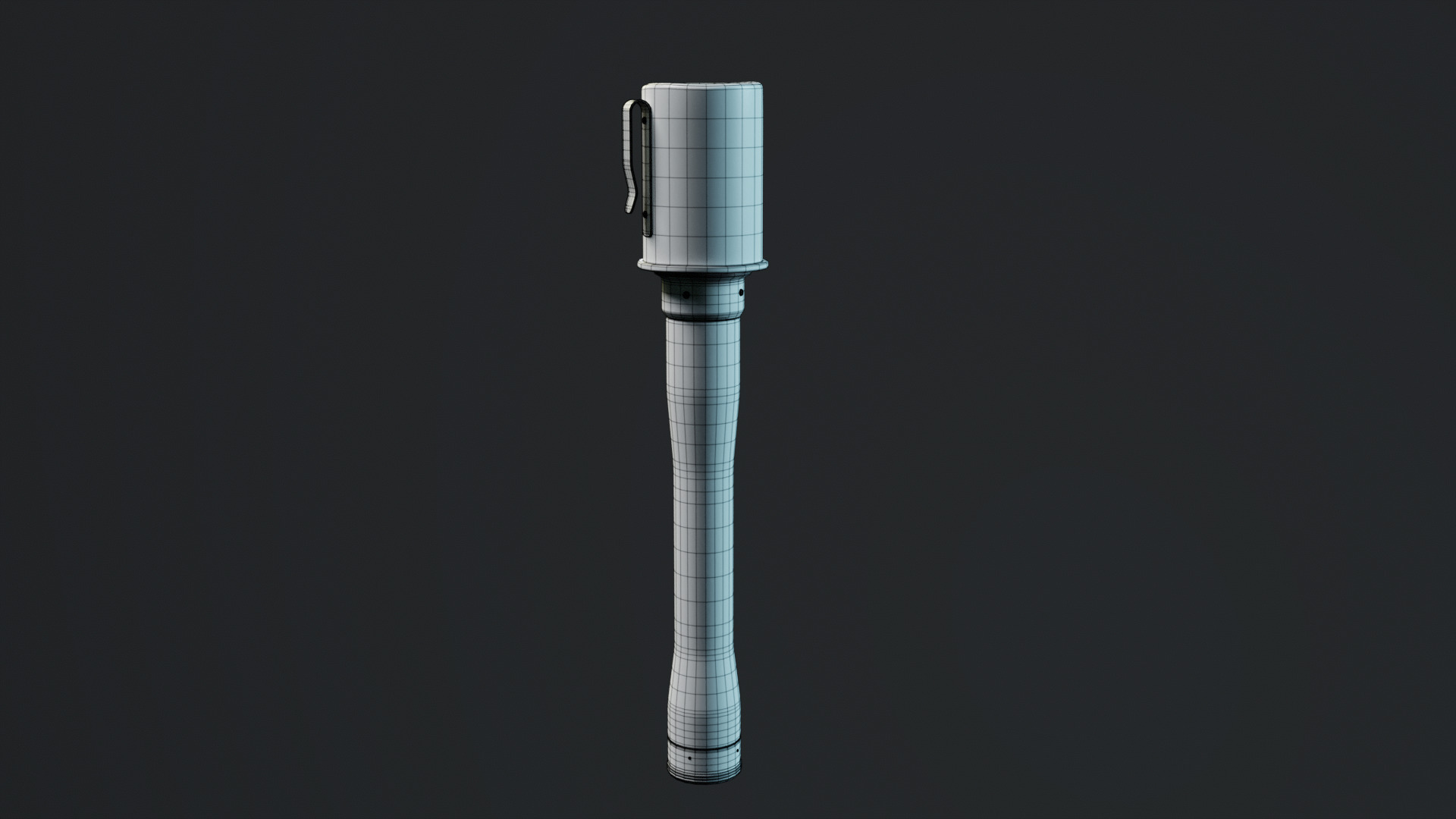 WW2 Stick Grenade Low-poly 3D model_12