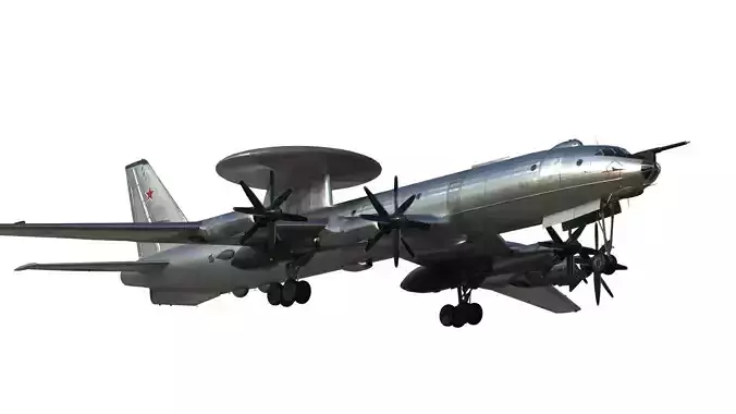 Tu-126 AWACS 3D model