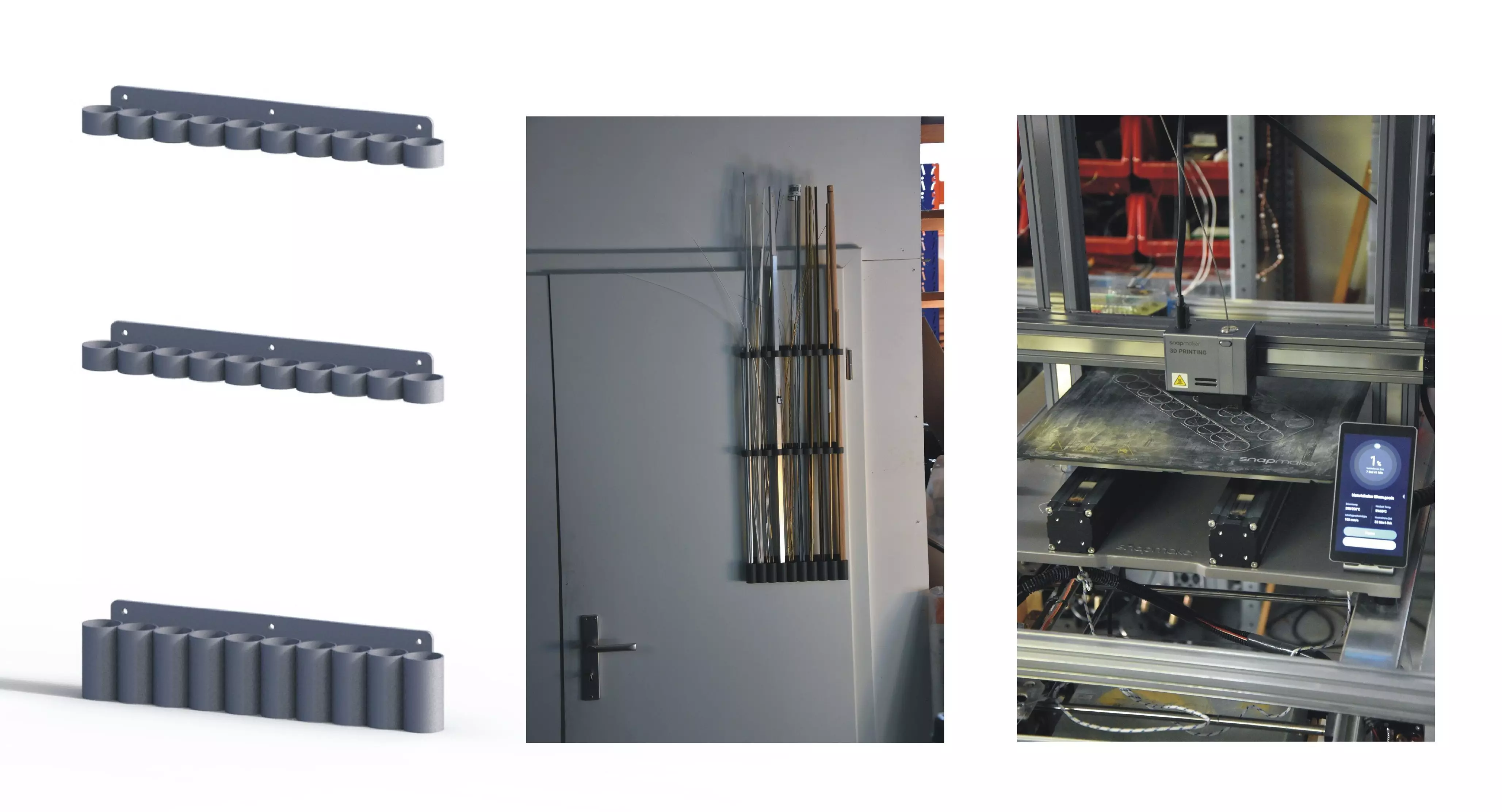 Holder for rod material 3D print model_0