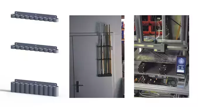 Holder for rod material