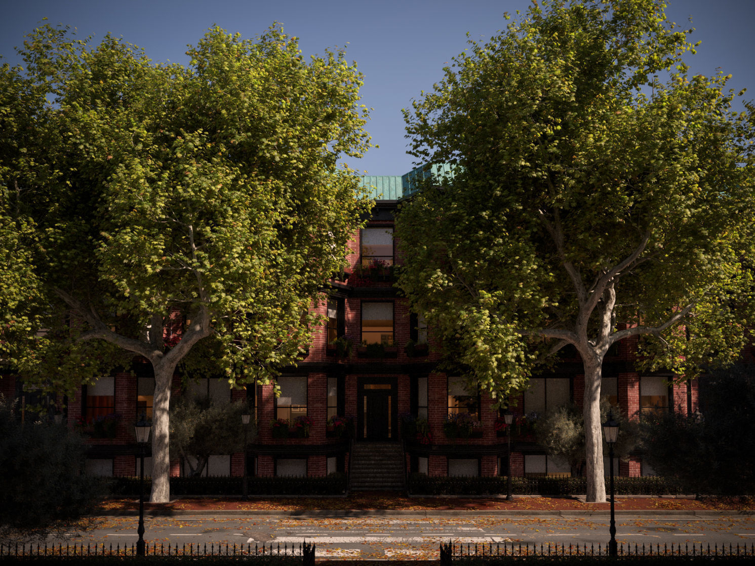 Platanus x hispanica XXL size 3 different models 3D Model Collection_6