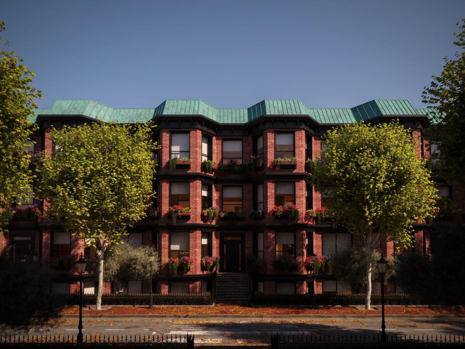 Platanus x hispanica L size 5 different models 3D Model Collection_8