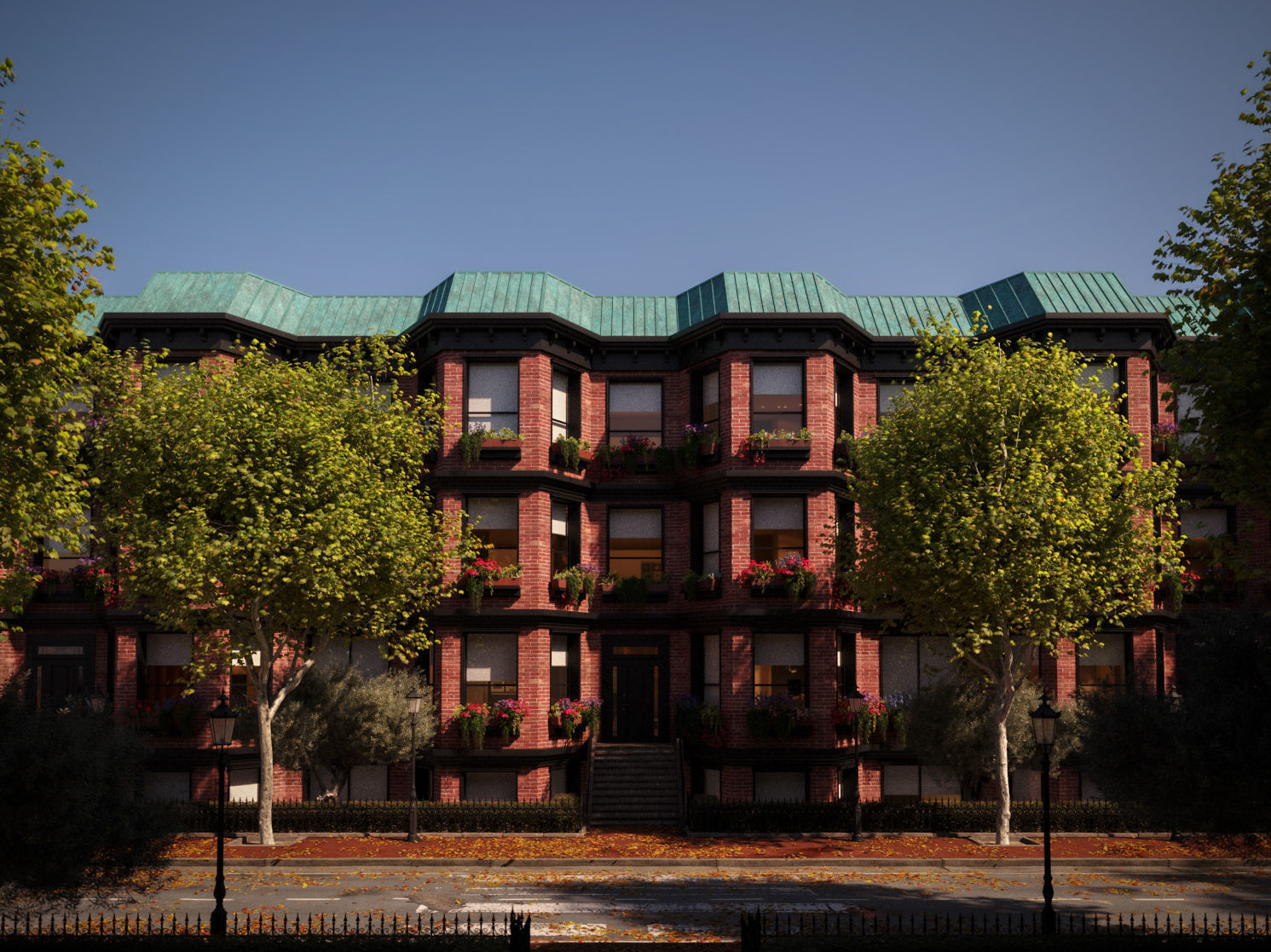 Platanus x hispanica L size 5 different models 3D Model Collection_9