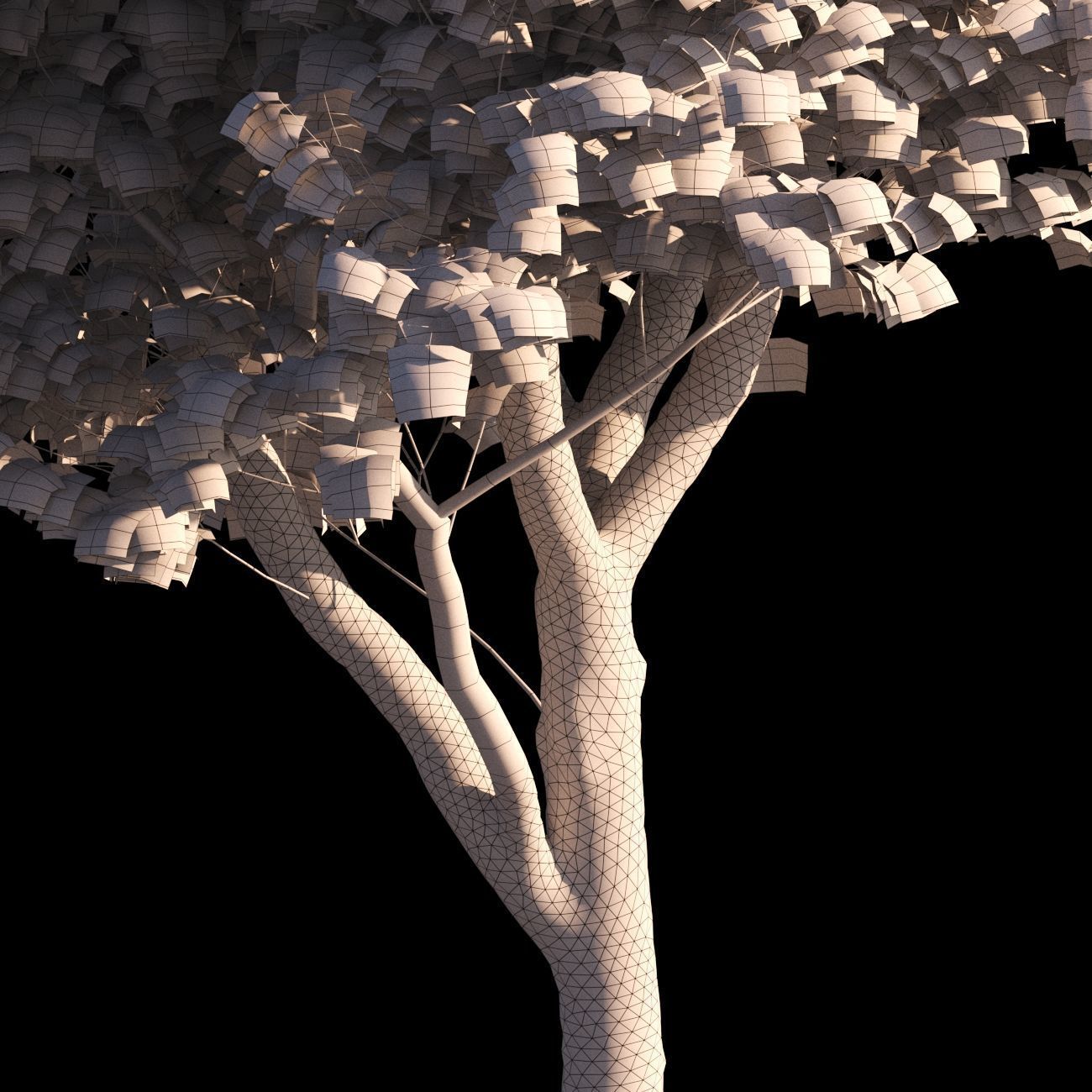 Platanus x hispanica L size 5 different models 3D Model Collection_20