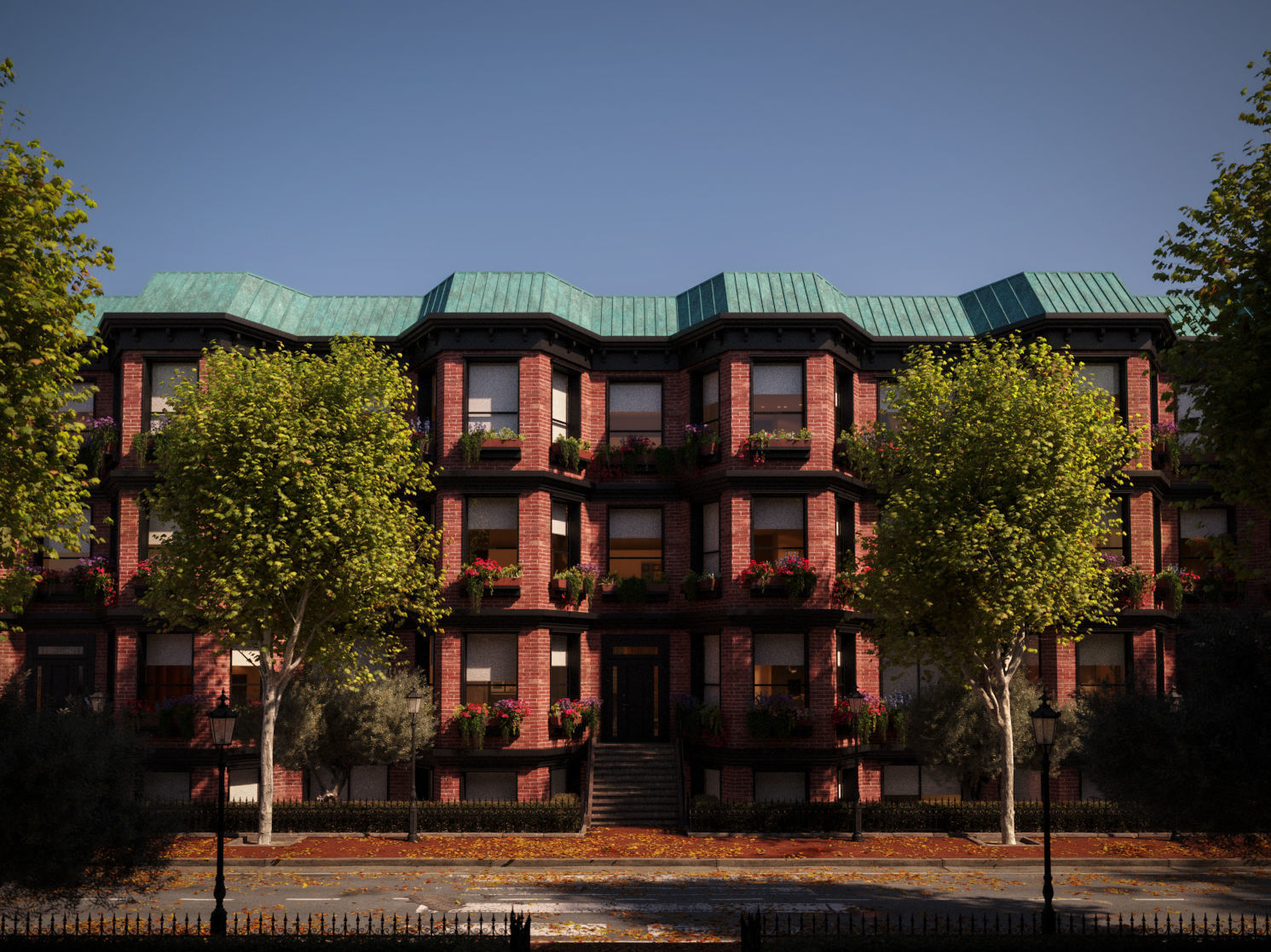 Platanus x hispanica L size 5 different models 3D Model Collection_10