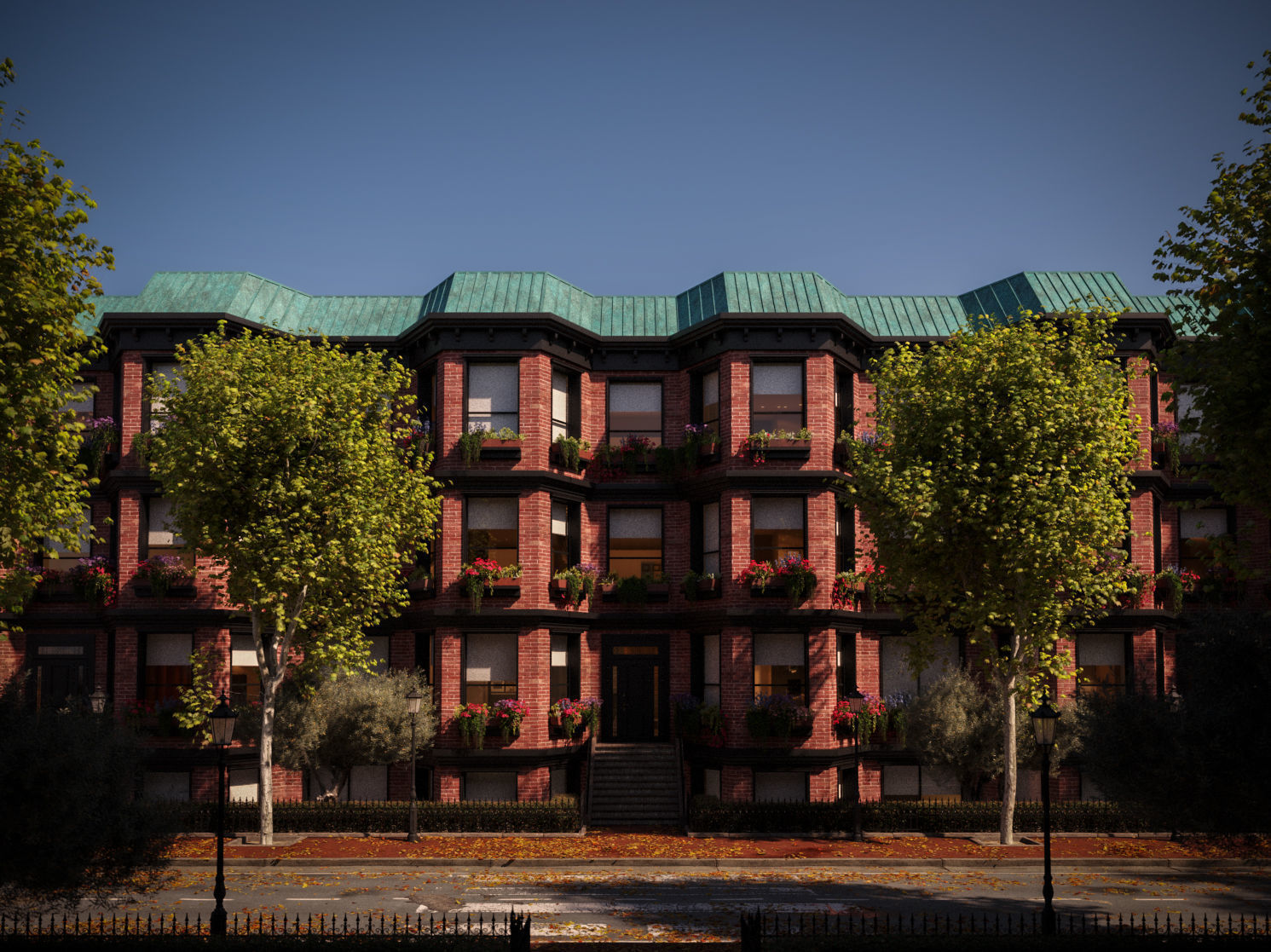 Platanus x hispanica L size 5 different models 3D Model Collection_7