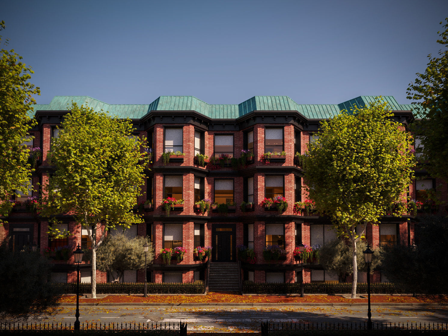 Platanus x hispanica L size 5 different models 3D Model Collection_6