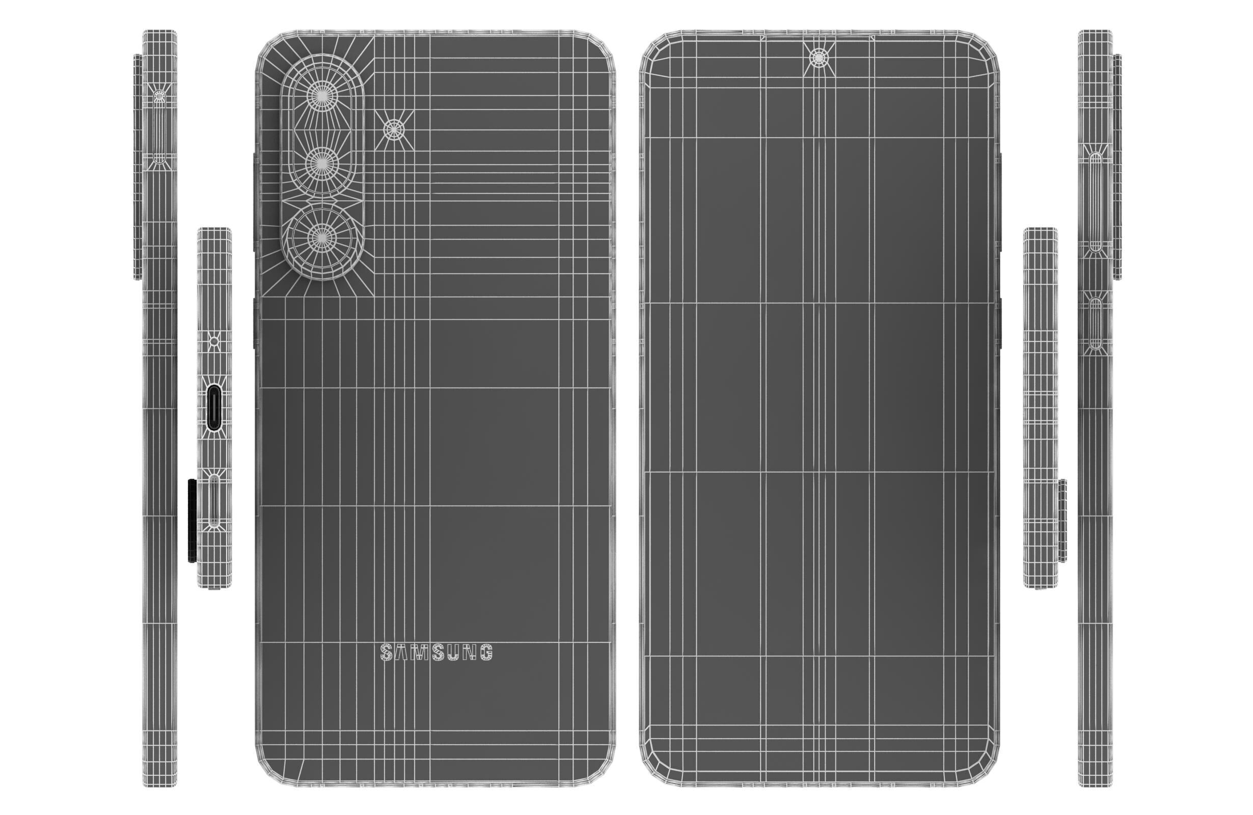 Samsung Galaxy F56 Green 3D model_16